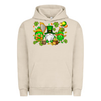 Pigment French Oak St. Patrick's Day gnomes Urban Hoodie - OliviaCreatesArt