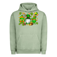 Pigment Oil Green St. Patrick's Day gnomes Urban Hoodie - OliviaCreatesArt