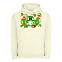 Pigment Pistachio St. Patrick's Day gnomes Urban Hoodie - OliviaCreatesArt