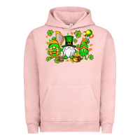 Pigment Salmon St. Patrick's Day gnomes Urban Hoodie - OliviaCreatesArt