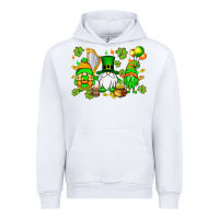 White St. Patrick's Day gnomes Urban Hoodie - OliviaCreatesArt