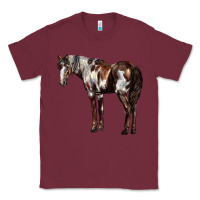 Burgundy Mustang Horse Classic Tee - LillyAllenDesigns