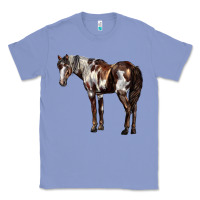 Colony Blue Mustang Horse Classic Tee - LillyAllenDesigns