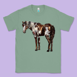 Mustang Horse Classic Tee Designed By Lillyallendesigns
