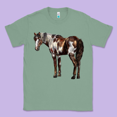 Mustang Horse Classic Tee Designed By Lillyallendesigns