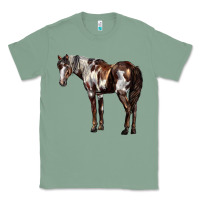 Sage Mustang Horse Classic Tee - LillyAllenDesigns
