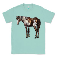 Seafoam Mustang Horse Classic Tee - LillyAllenDesigns