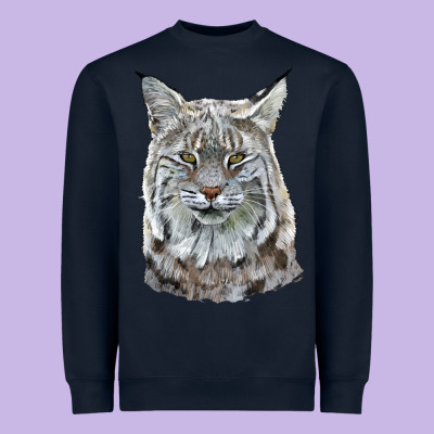Bobcat Head Heavyweight Sweatshirt Designed By Lillyallendesigns