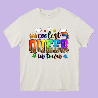 Coolest Queer In Town Heavy Core Tee Designed By Zillion Design Studio