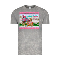 Cloud Rock happy easter y'all  rabbit Vintage Tee - BarkalooDesign