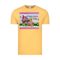 Vintage Mustard happy easter y'all  rabbit Vintage Tee - BarkalooDesign