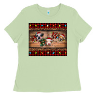Matcha hohoho christmas cows Ladies Tee - RanaPortraitStore