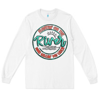 White floatin on the river killin my liver Long Sleeve Tee - MaliasSmallBusiness