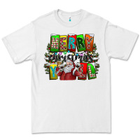 White merry christmas yall Premium Tee - CowhideDigitalArt