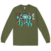 Army Green floss boss Long Sleeve Tee - JahusDesignShop