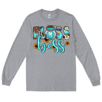 Heather Grey floss boss Long Sleeve Tee - JahusDesignShop