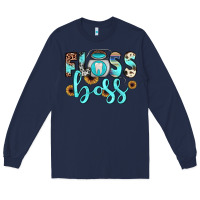 Navy floss boss Long Sleeve Tee - JahusDesignShop