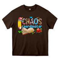 Chocolate Brown chaos coordinator Heavy Core Tee - Zillion Design Studio