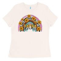 Bone mom with sunflower rainbow mothers day Ladies Tee - texasbilliewilder
