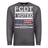 Charcoal Heather hell yeah i voted trump and will do it again 2020 Premium Sweatshirt - Bettercallsaul