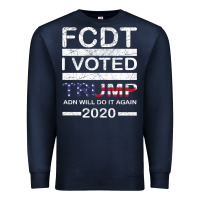 Navy hell yeah i voted trump and will do it again 2020 Premium Sweatshirt - Bettercallsaul