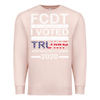 Pale Pink hell yeah i voted trump and will do it again 2020 Premium Sweatshirt - Bettercallsaul
