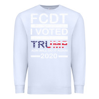 White hell yeah i voted trump and will do it again 2020 Premium Sweatshirt - Bettercallsaul