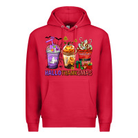 Cardinal hallothanksmas coffee cups Premium Hoodie - texasbilliewilder