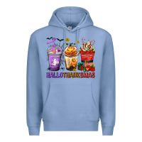 Colony Blue hallothanksmas coffee cups Premium Hoodie - texasbilliewilder