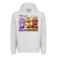 Dove Grey hallothanksmas coffee cups Premium Hoodie - texasbilliewilder