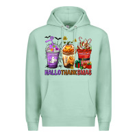 Seafoam hallothanksmas coffee cups Premium Hoodie - texasbilliewilder