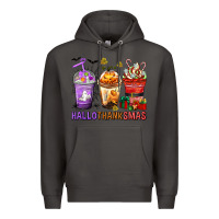Smoke hallothanksmas coffee cups Premium Hoodie - texasbilliewilder