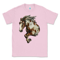 Bubblegum Pink Mustang Horse Classic Tee - LillyAllenDesigns