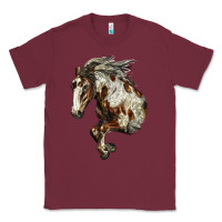 Burgundy Mustang Horse Classic Tee - LillyAllenDesigns