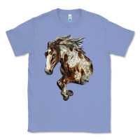 Colony Blue Mustang Horse Classic Tee - LillyAllenDesigns