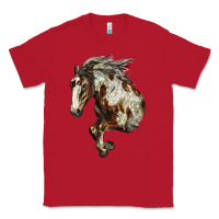 Red Mustang Horse Classic Tee - LillyAllenDesigns
