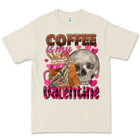 Bone coffee is my valentine skull Premium Tee - FaDigitalArtStudio