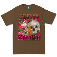 Cacao coffee is my valentine skull Premium Tee - FaDigitalArtStudio