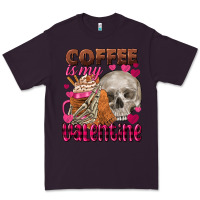 Plum coffee is my valentine skull Premium Tee - FaDigitalArtStudio