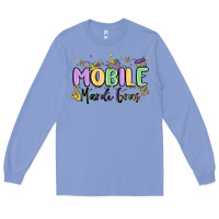 Colony Blue mobile mardi gras Long Sleeve Tee - MaliasSmallBusiness