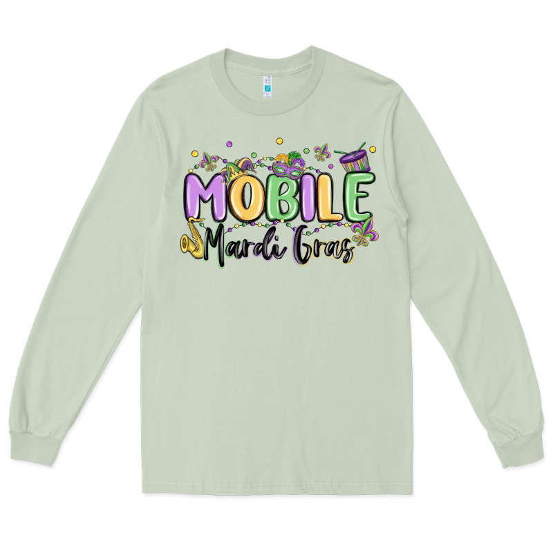 Mobile Mardi Gras Long Sleeve Tee by MaliasSmallBusiness | Teevron