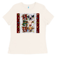 Bone ho ho ho christmas cow Ladies Tee - RanaPortraitStore