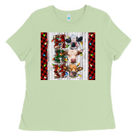 Matcha ho ho ho christmas cow Ladies Tee - RanaPortraitStore