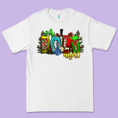 Oh Holy Night Premium Tee Designed By Cowhidedigitalart