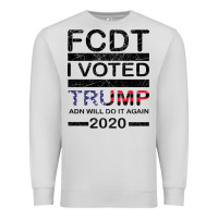 Dove Grey hell yeah i voted trump and will do it again 2020 Premium Sweatshirt - Bettercallsaul