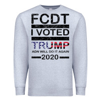 Heather Grey hell yeah i voted trump and will do it again 2020 Premium Sweatshirt - Bettercallsaul