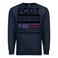 Navy hell yeah i voted trump and will do it again 2020 Premium Sweatshirt - Bettercallsaul