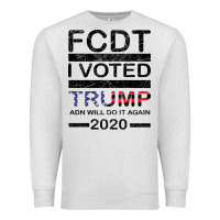 Oatmeal Heather hell yeah i voted trump and will do it again 2020 Premium Sweatshirt - Bettercallsaul