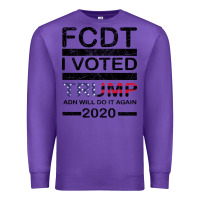 Purple hell yeah i voted trump and will do it again 2020 Premium Sweatshirt - Bettercallsaul