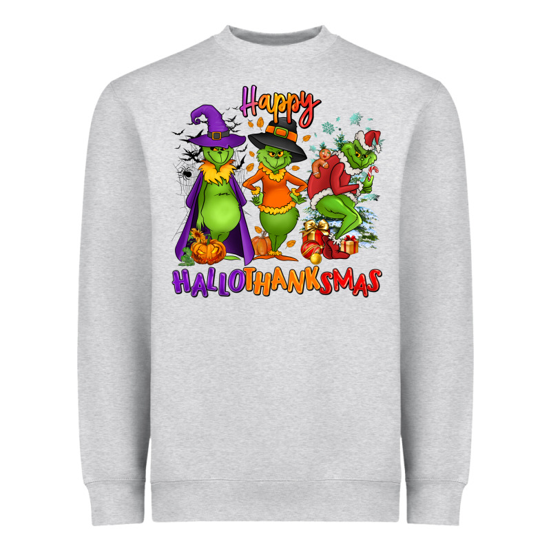 Happy Hallothanksmas Heavyweight Sweatshirt by NancyCooperArtShop | Teevron